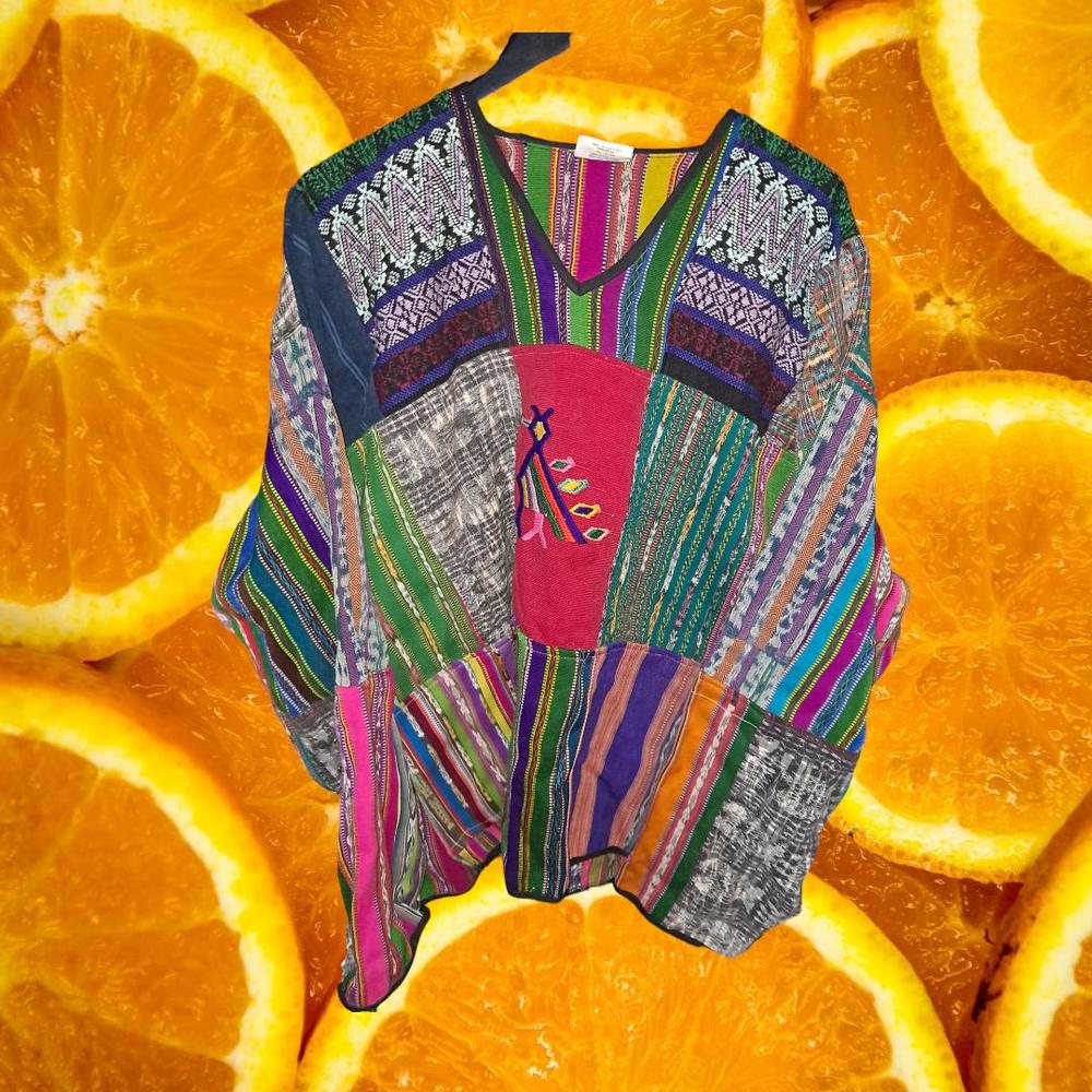 James Halbert Patchwork V Neck Jacket Osfm - image 1